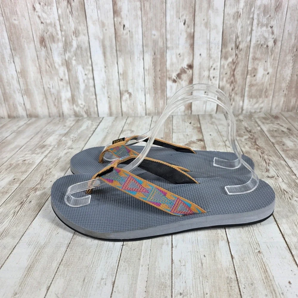 Teva Flip‎ Flops Thong Sandals Colorful Straps Casual Comfort Women's 10